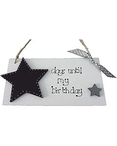 Chalkboard countdown to Birthday sign wooden plaque Personalised ANY WORDING
