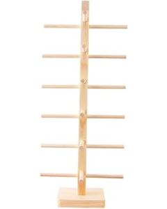TopHomer Wooden Glasses Stand, 6 Pair Glasses Holder Stand Sunglasses Organizer Sunglasses Rack Glasses Stand