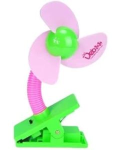 Cozyswan® Baby Pushchair Fan Cot Buggy Pram Fan Mini Safety Clip-on Stroller Fan (Pink)