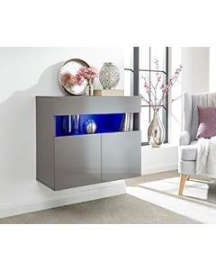 GFW Sideboard, Fibre Board, Grey, 40 x 80 x 70 cm