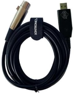 SONTRONICS XLR-USB cable for dynamic microphones, 3 metre