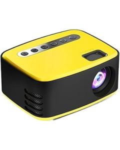 ZUONU T20 Mini Portable Storage Bag 1080P USB320x240 Pixel LED Home Photo Media Video Player Movie Projector (Color : T20 Yellow, Size : USA)