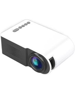 YG210 LED Mini Portable Projector Home Movies TV Games Support 1080p Playback HDMI Compatible With USB (Color : Wit, Size : USA)