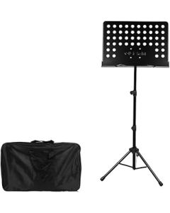 GRALES Music Stand 2 in 1 Dual Use Folding Sheet Music Stand Desktop Book Stand Lightweight Portable Adjustable with Hand Bag Projector Stand Sheet Music Stand Orchestra, guitar, violin