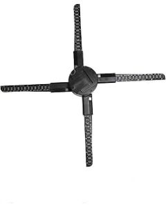 Hologram Led Fan 43cm WiFi 3D Holographic Projector Hologram Player Naked Eye LED Display Fan Advertising Light 3D APP Control 510 LEDs for Business Store,Festivals,Party