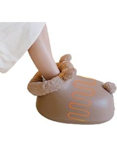 Hand Drums Office Foot Warmer Under Desk, Heating Pad For Feet, Feet Warmers For Women Men, Washable Heated Electric Foot Warmers With Detachable Liner 6 Heating Modes (Color : Brown)