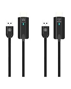 eppfun CS500AB Wireless HDMI Transmitter and Receiver, 1080P HD Wireless HDMI Extender Adapter for Streaming Video/Audio from Laptop/PC to TV/Projector/Monitor (Black)
