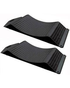 UKB4C 2 X Tyre Saver Round Wheel Stop Leveller Ramp Prevent Flat Spots Caravan Motorhome Car Trailer Camper Van
