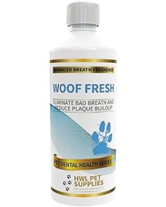 HWL Pet Supplies - Dog Breath Freshener In Water - Advanced Dental Water Additive - Dog Mouthwash - Plaque Off Dogs - Eliminate Bad Breath & Reduce Plaque Buildup - Dog Teeth Cleaning - Made In UK