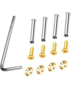 Robbie 4Pcs Exquisite Screw For 80mm 90mm 120mm 140mm Computer PC Gamer 25mm Thickness Case Cooling RGB Fan DIY Parts