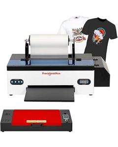 A3 DTF Printer with Roll Feeder, L1800 T-Shirt Printer, Direct to Film Printing Machine, DTF Transfer Printer for Fabrics, Leather, Bags, Hoodies, Onesies, etc.(DTF Printer +Oven)