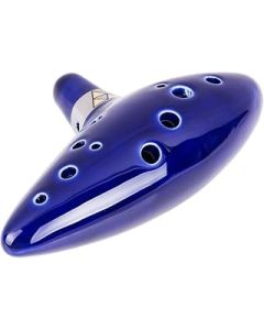 ZLCM Legend of Zelda 12-Hole Ceramic Alto C Ocarina Triforce Flute - Wind Musical Instrument