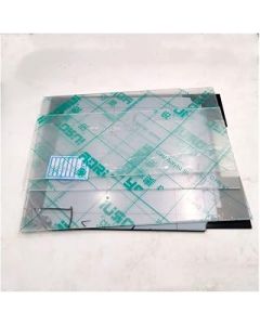 1set 250/300/350mm size Trident acrylic Enclosure Panels Kit black and transparent color deck bottom back top side (Color : 350mm)