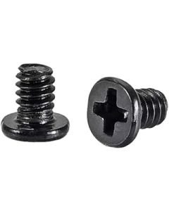 uxcell M1.4x2mm Phillips Screw Fastener Black 2.5mm Dia Screw Head for Laptop PC TV Fan Switch 200pcs