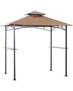 ABCCANOPY 8' X 5' Grill Shelter Replacement Canopy roof ONLY FIT for Gazebo Model L-GZ238PST-11 Beige with Rip Lock Technology