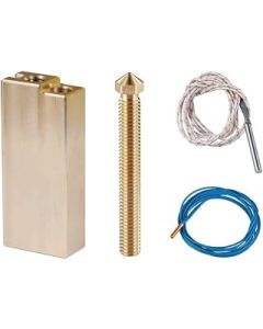 12V/24V 80W Heater Super Volcano Heat Block Nozzle + ATC Semitec 104GT-2 Thermistor For 3D Printer V6 Super Volcano Hotend (Color : 24V-1.75MM, Size : 1.2mm)