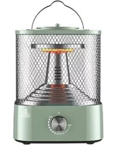 TOMYEUS Heater Bird Cage 360° Heater Household Energy-saving Electric Heating Fan Speed Heating Electric Heater Electric Heater Electric Heater Fan (Color : Green)
