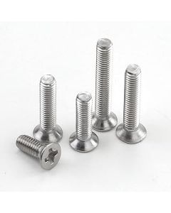 10-40pcs M3 M4 M5 M6 Cross Flat Head Laptop Machine Screw Screws Stainless Steel For Computer Notebook (Color : 16mm_M6 10pcs)
