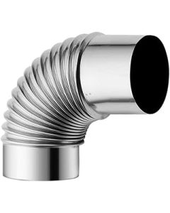 Stainless Steel 90 Degree Elbow Chimney,Gas Water Heater Exhaust Pipe Stainless Steel Strong Exhaust Smoke Pipe