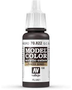 Vallejo Model Color 70822 German Cam.Black Brown (17ml)