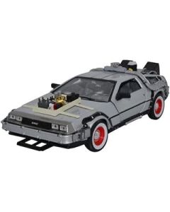 Welly Back To The Future 3 Delorean Time Machine Scale,Brown,1/24