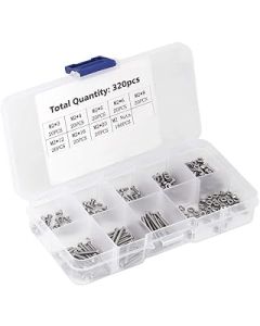 Weikeya Machine Screws Set Mounting Nuts Set Multifunction Stainless Steel for Electronic Computer Hard Drive Keyboard Memory Motherboard Housing DIY Furniture