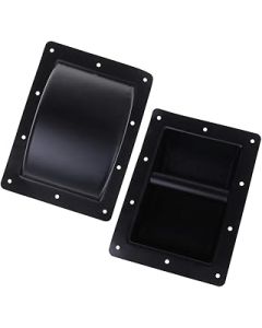 ehbn9 2PCS Recessed Speaker Handles Black Metal Repair Sound Bar Stage Home Theater PA DJ Loudspeaker Professional Audio Studio HiFi System Accessories Black