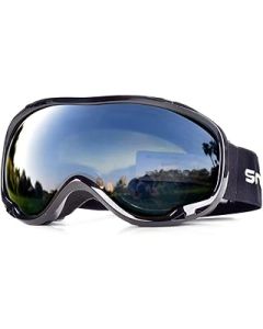 Snowledge Ski Snowboard Goggles with UV400 Protection, Skiing Snowboarding Goggles of Dual Lens with Anti Fog for Men, Women,Helmet Compatible