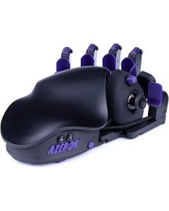 AZERON Compact Gaming keypad - Programmable Gaming Keyboard for PC & Console Gaming - Customized, 3D Printed Analog Thumbstick keypad with 24 Buttons - for Righties (Galaxy Purple)
