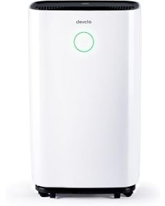 Devola 20L Dehumidifier (WiFi Enabled) | Low Energy Portable Electric Compressor De-Humidifier & Air Purifier with HEPA Filter for Home | Laundry Drying Mode, Mould and Condensation Control (DV20LWF)