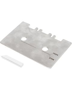 Cassette Gauge Set, Wear Resistant Silver, High Accuracy, Easy to Install, Guide Gauge, Mechanical Alignment with Alignment Bar for Cassette