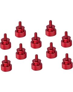 UKCOCO 10pcs Chassis Thumb Screws Computer Screws PC Screws Computer Case Screws Computer Chassis Screw Chassis Fixing Screw Computer Part Accessories Thumb Red Computer Case Screws