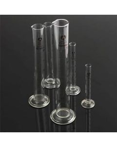 BEVANNJJ ZYY 5/10/25/50/100mL Cylinder Tube Round Base w/Spout Glass Graduated Measuring Lab Scientific Products