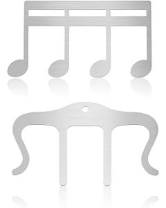 2 Pack Music Book Clips Music Book Page Holders Piano Sheet Music Holders Music Sheet Clips for Piano Keyboard Stands