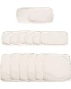 Outsunny Garden Rattan Sofa Cushion Polyester Cover Replacement Outdoor- No Cushion Included Beige