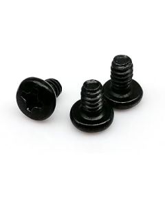 50pcs 6#-32x5/6/8mm PC Case Flat Round Head Hard Drive Disk HDD Power Supply PSU Mounting Screw Bolt Repair Computer F (Color : Black_6-32x6mm)