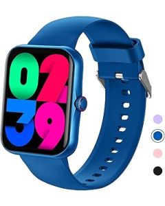 PTHTECHUS Smart Watch for Kids, Fitness Tracker Smart Watch with Bluetooth Call Voice Assistant, 100 Sports Modes, Sleep Monitor, Pedometer, Sport Watch for iOS Android