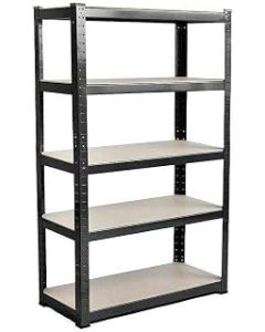TAHA ® 5Tier Boltless Black Garage Storage 1500H 700W Shelving Steel Racking Strong