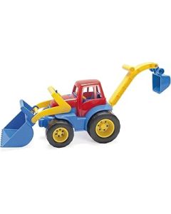 Dantoy Tractor with Front Loader and Excavator, Made in Denmark