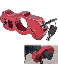 YOYIAG Universal Motorbike Brake Lock: Motorcycle Handlebar Lock with Key, Motorcycle Locks Anti Theft for Scooters, Motorcycles, Sports Bikes, Mountain Bike, ATVs(Red)