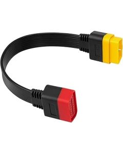 Jcevium New OBD OBD2 Extension Cable Connector for Launch X431 V/Easydiag 3.0/Mdiag/Golo Main 16Pin Male to Female Cable 36cm
