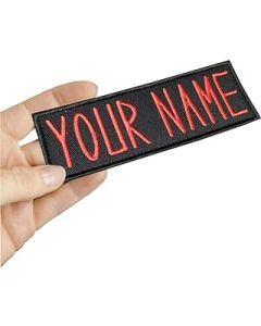 Custom NAME TAG,for Ghosbusters uniform, Personalized Embroidered PATCH/Iron on/Sew on/ 12cm x 4.5cm,1.75Hx5W
