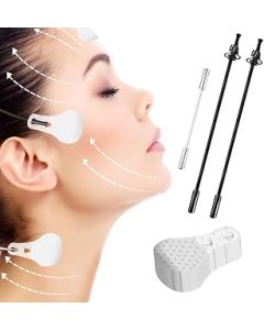 Face Lift Tape for Women, 40Pcs Face Lifting Tape with 3 Invisible Thin Strings Face Tape Lift Instant Face Lift Tools for Tightening Skin Reduce Double Chin Remove Wrinkles