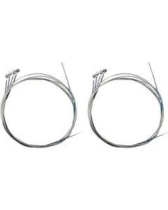 Violin Strings Universal Full Set (G-D-A-E) Violin Fiddle String Steel Core Nickel-silver Wound with Nickel-plated Ball End for 4/4 Violins(2 Set)