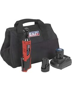 Sealey 12V SV12 Series 3/8"Sq Drive Ratchet Wrench Kit - 2 Batteries CP1202KIT