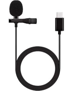 AIMIEI Lavalier Microphone,USB Type-C Omnidirectional Lavalier Clip-on Lapel Mic Compatible with iPad Pro, Samsung Galaxy, LG, Google Nexus, Other USB Type-C Smartphones
