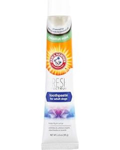 ARM & HAMMER Fresh Spectrum Coconut Mint Dog Toothpaste, 55g, Best Dental Care for Dogs, Dog Enzyme Toothpaste with Coconut Oil, Removes Plaque & Tartar, Freshens Breath, Easy to Use Pet Oral Hygiene