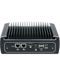 HUNSN Base Plate Din Rail Mini PC, Industrial PC, Windows 11 or Linux Ubuntu, TPM2.0, 8250U 8260U, BX01c, 2 x COM, SIM Slot, HDMI, DP, 2 x 2.5Gbe LAN, Support RAID 0/1, 8G RAM, 128G SSD, 1TB HDD