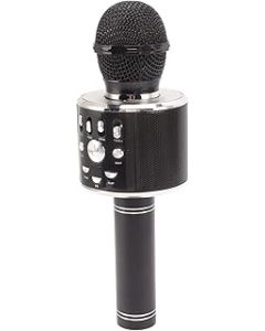 Okuyonic Portable Handheld Microphone, Compound Loudspeaker Singing Microphone Automatic Connection Wireless for Home(Rose Black)