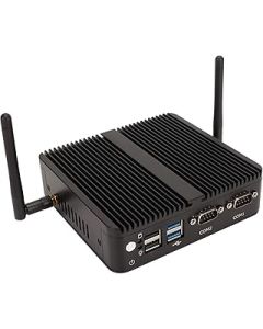 dsheng Small PC, Quad Core Processor 256GB SSD 4K 60Hz Mini PC Support 100-240V for Linux Keyboard (UK Plug)